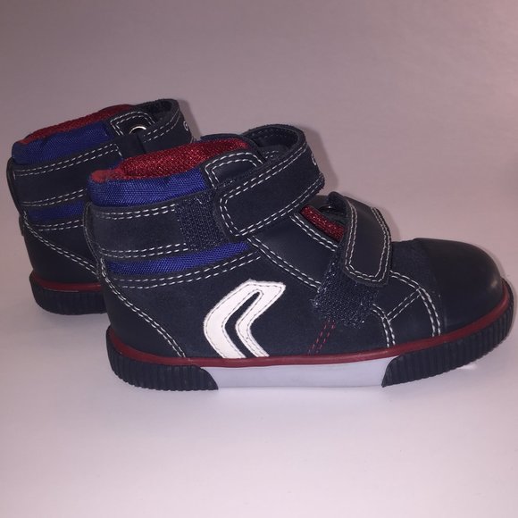 GEOX Kilwi  Suede & Nylon Shoes /Sneakers Baby Boy - Picture 5 of 6
